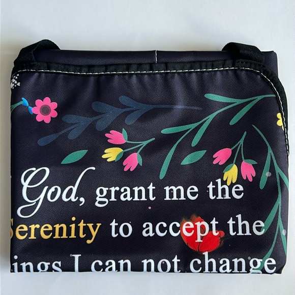 2/$25 BNWT Serenity Prayer Apron Religious Gift Cooking Apron w Pocket Colourful - Picture 8 of 11